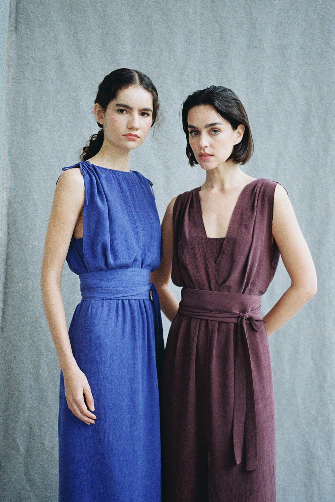 Vestido Ablusonado Lyocell Corrugado - Lirio