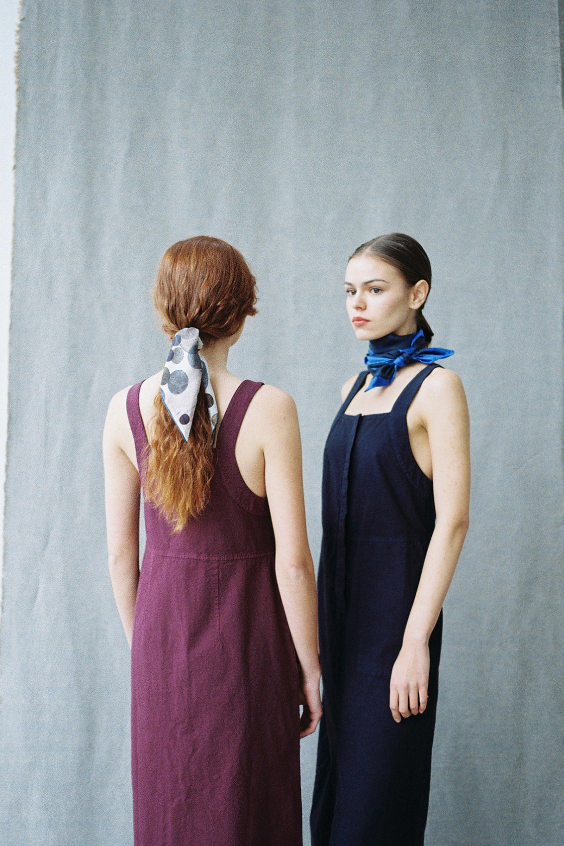 Vestido Utilitario Algodón Rugoso - Medianoche