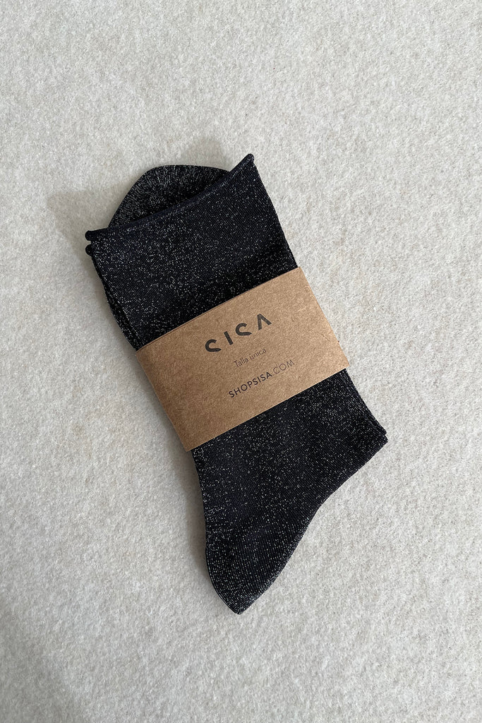 Soft Lamé Socks