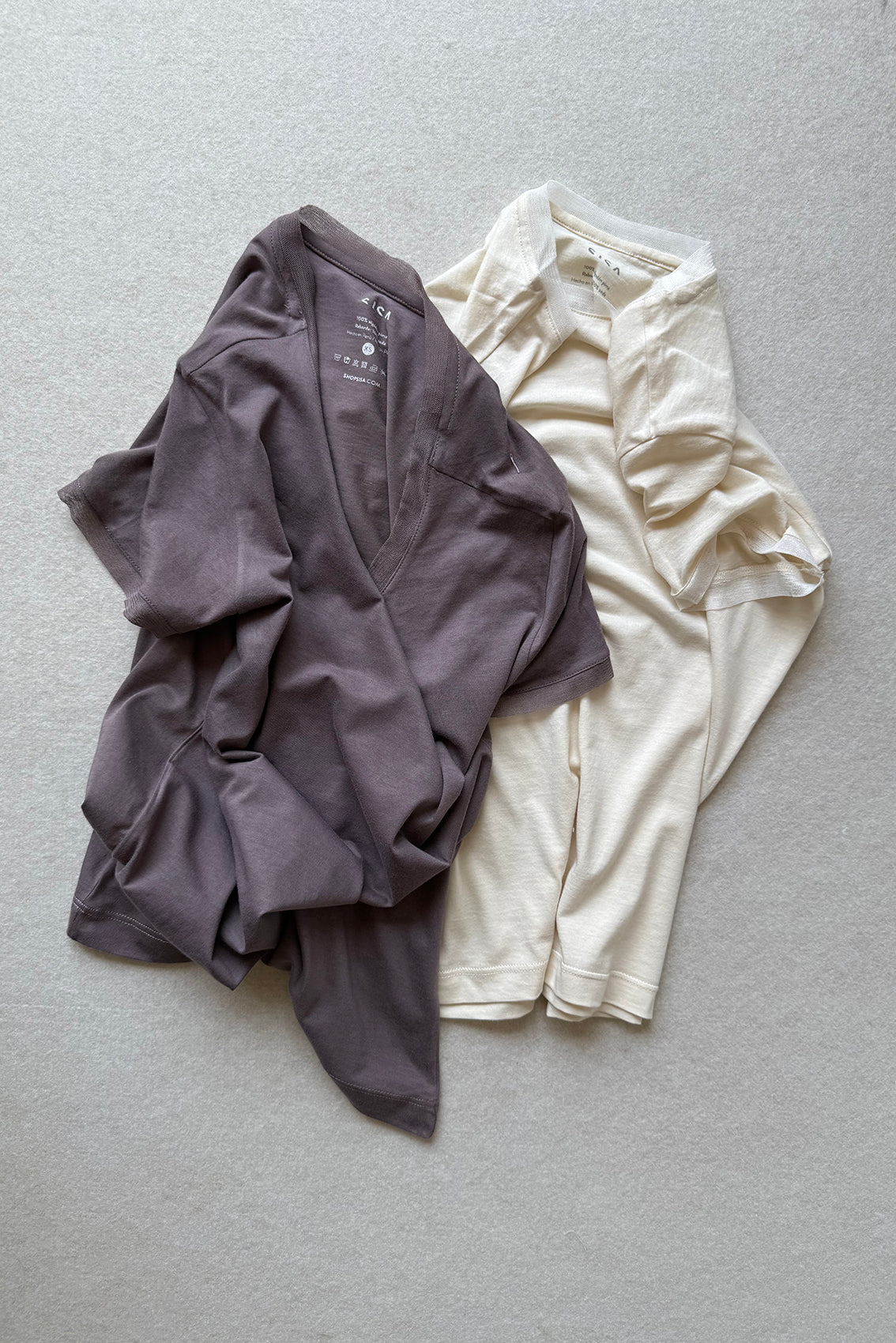 Polera Crew Algodón Pima - Trufa