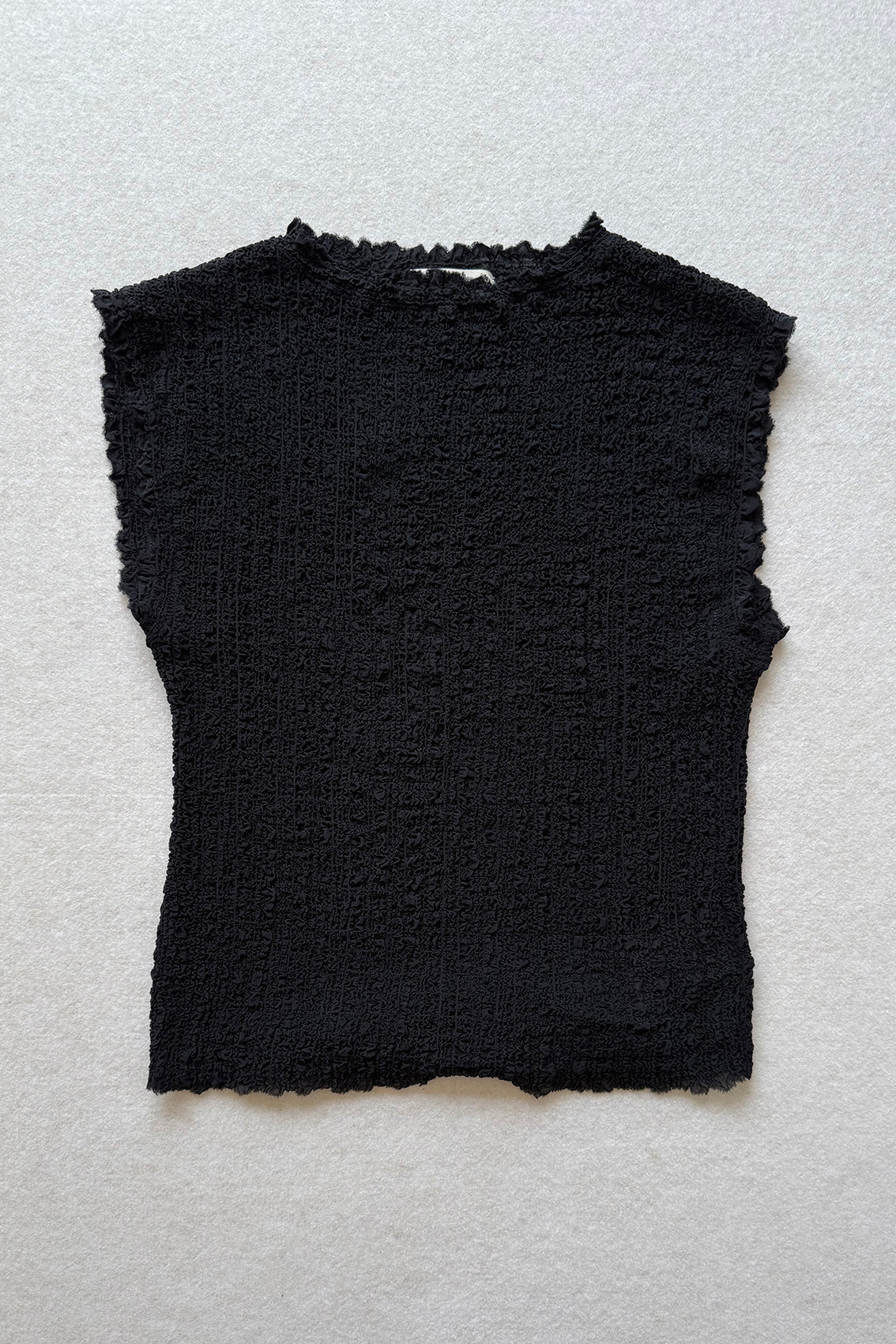 Top Seda Recogida - Ónix