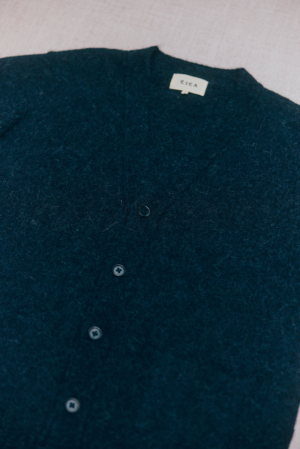 PREVENTA: Men's Cárdigan Alpaca Felted - Medianoche