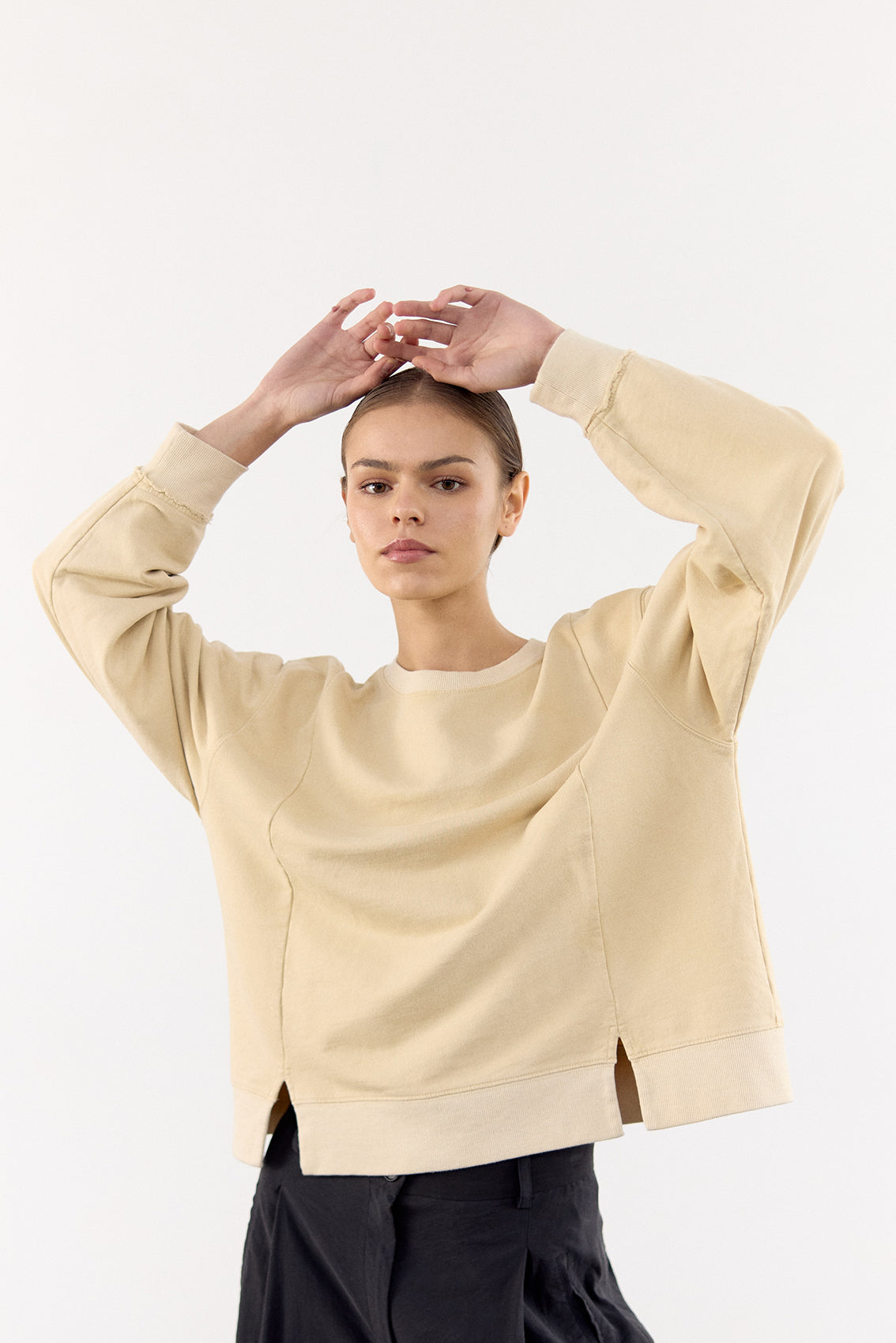 Polerón Algodón Orgánico - Mantequilla