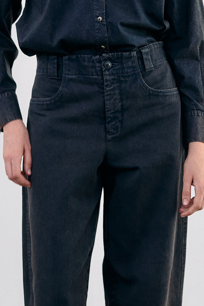 Washed Cotton Gabardine Utility Pant - Medianoche
