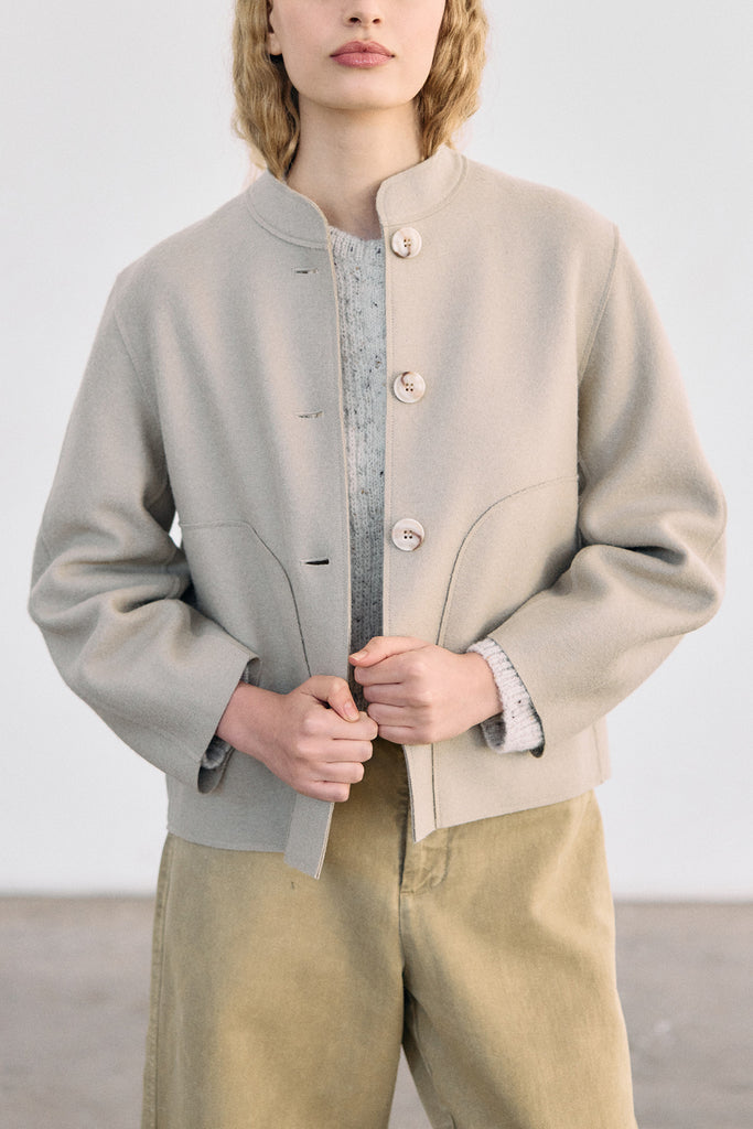 Felted Alpaca/Wool Jacket - Arena
