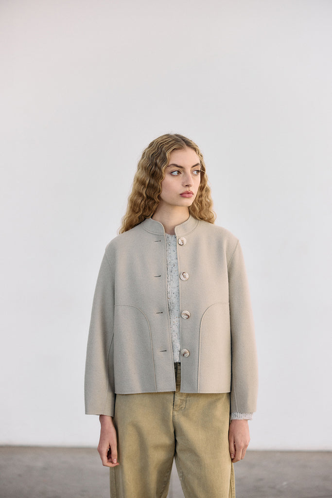 Felted Alpaca/Wool Jacket - Arena