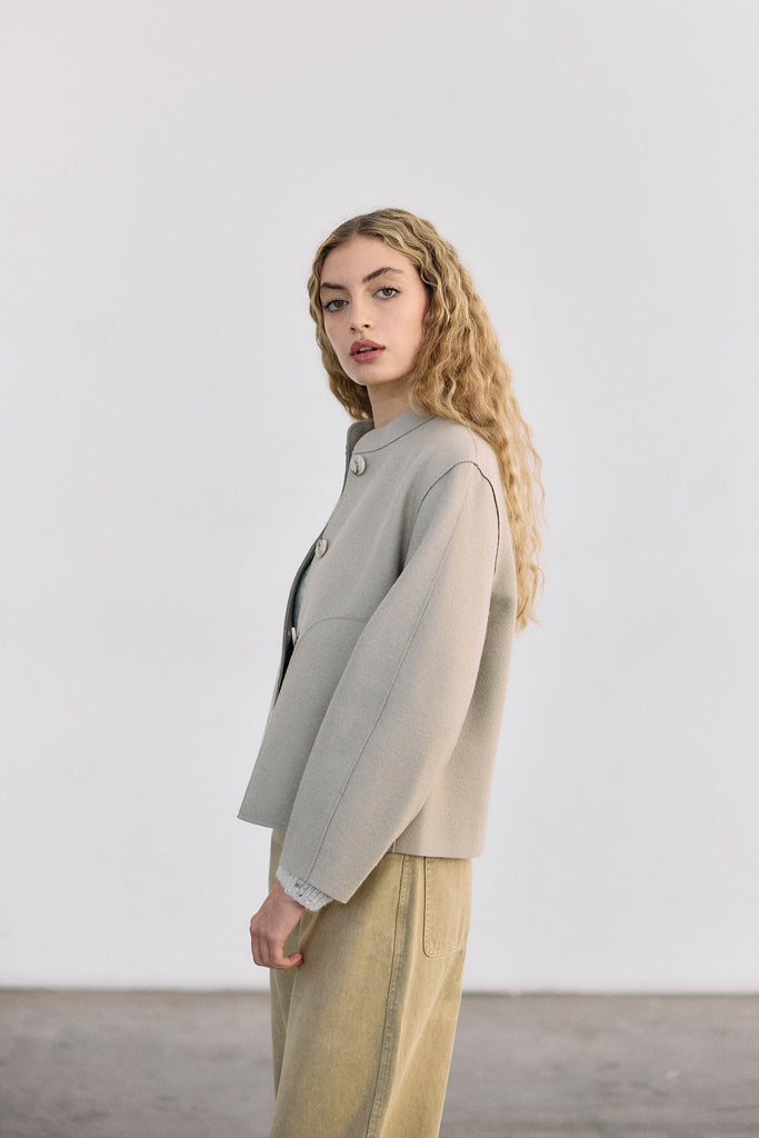 Felted Alpaca/Wool Jacket - Arena
