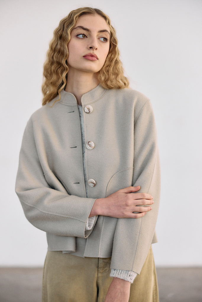 Felted Alpaca/Wool Jacket - Arena