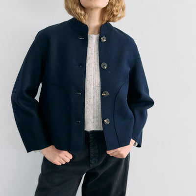 Felted Alpaca/Wool Jacket - Medianoche