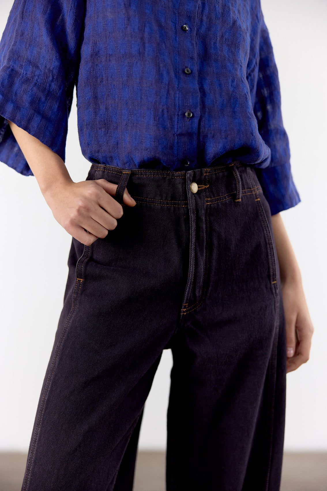 Jeans Recto Denim Reciclado - Medianoche