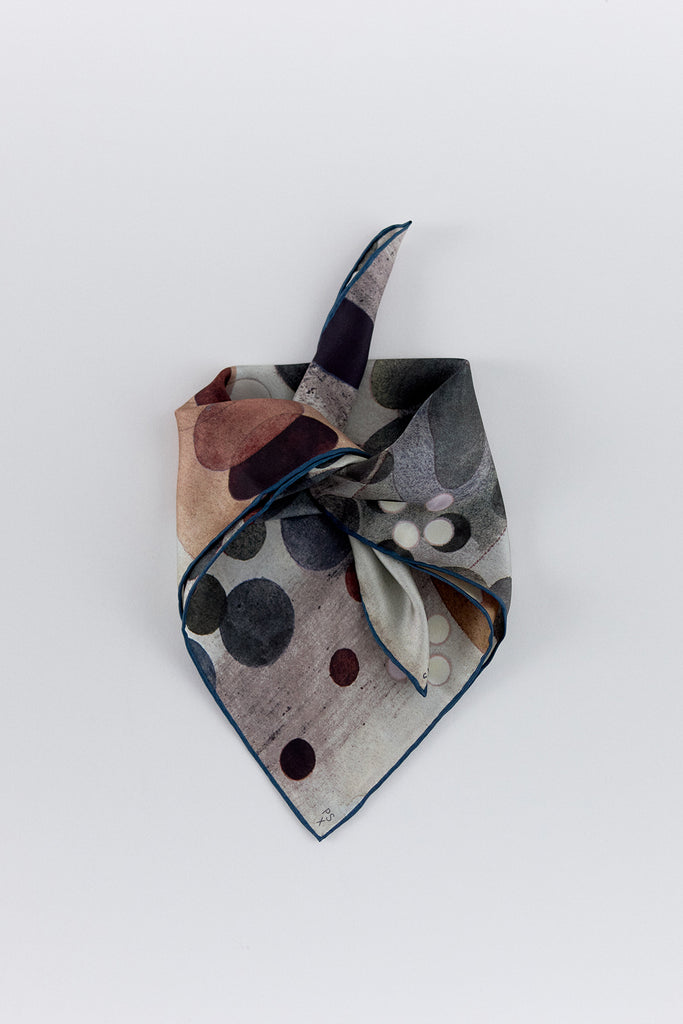 Small Silk Printed Scarf - Paula Subercaseaux • SISA