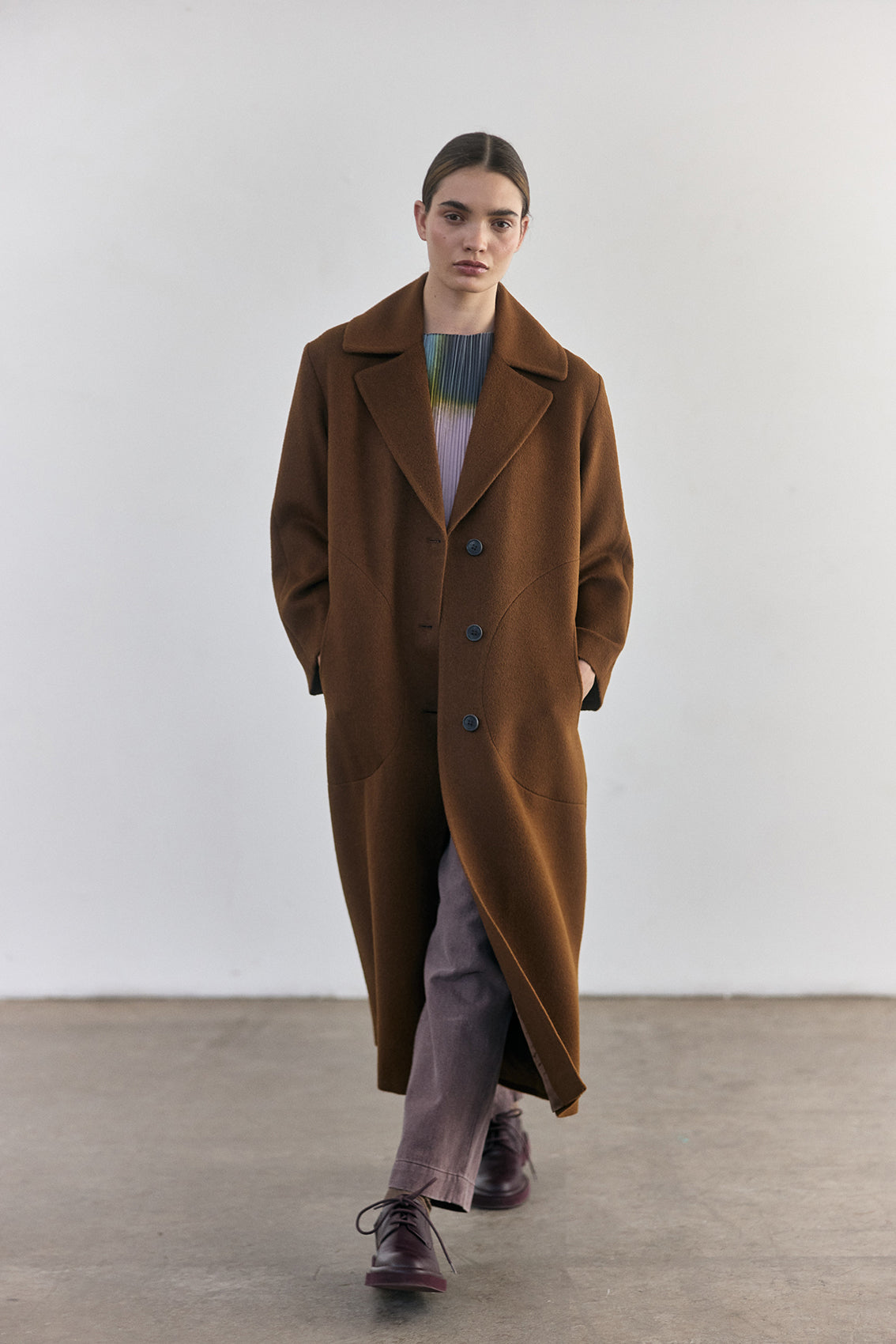 Abrigo Largo Baby Alpaca - Camel