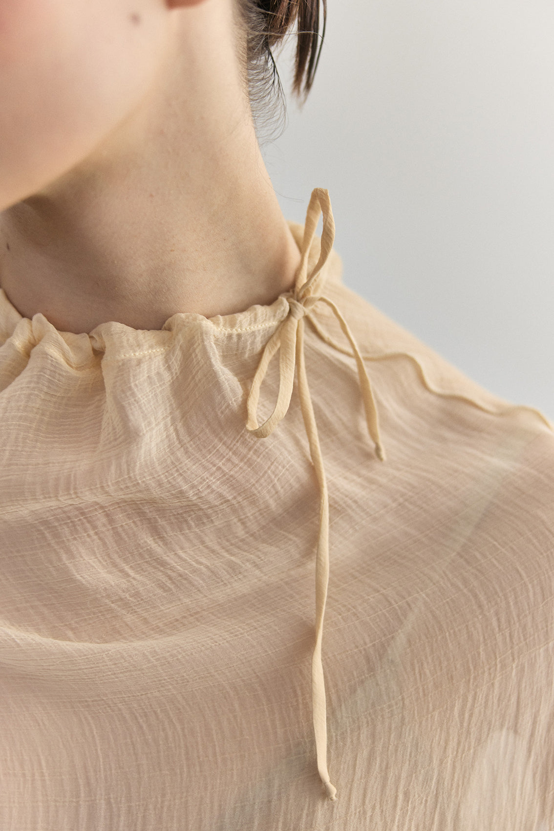 Top Traslúcido Ajustable Lyocell - Crema