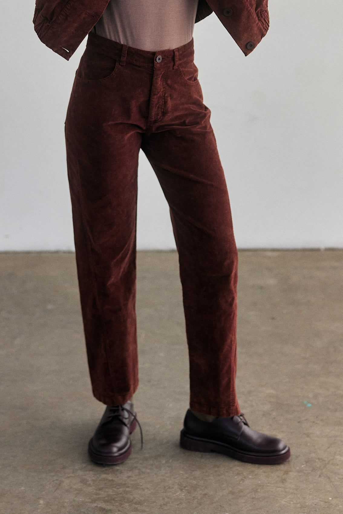 Pantalón Terciopelo Washed - Óxido