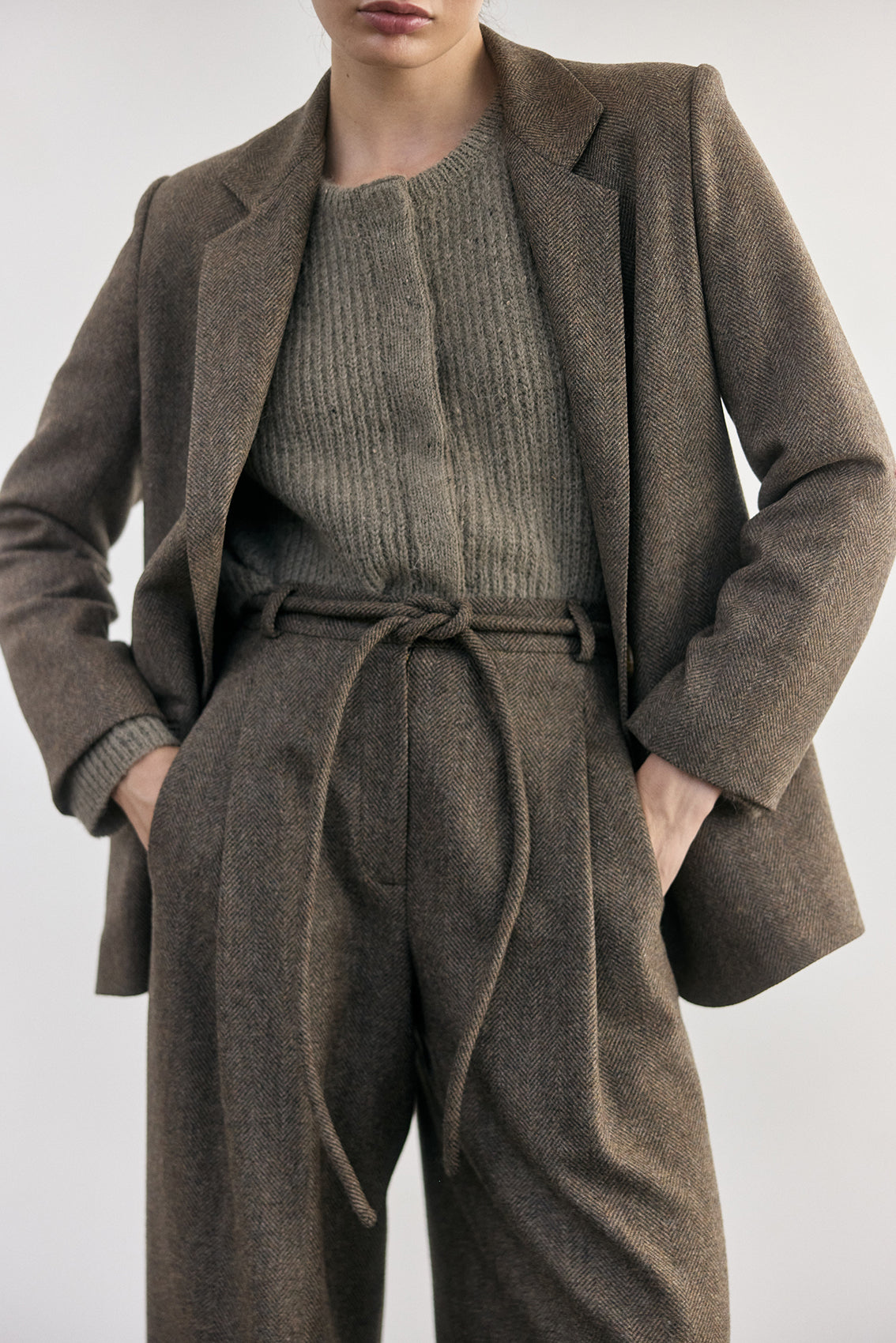 Chaqueta Sastre de Lana - Taupe