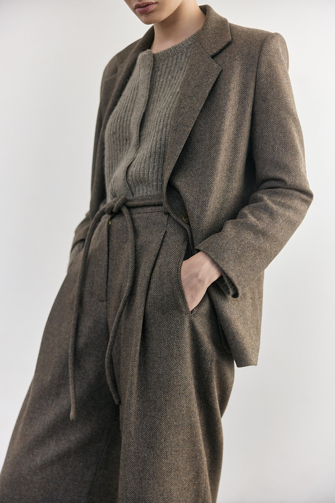 Pantalón de Lana - Taupe