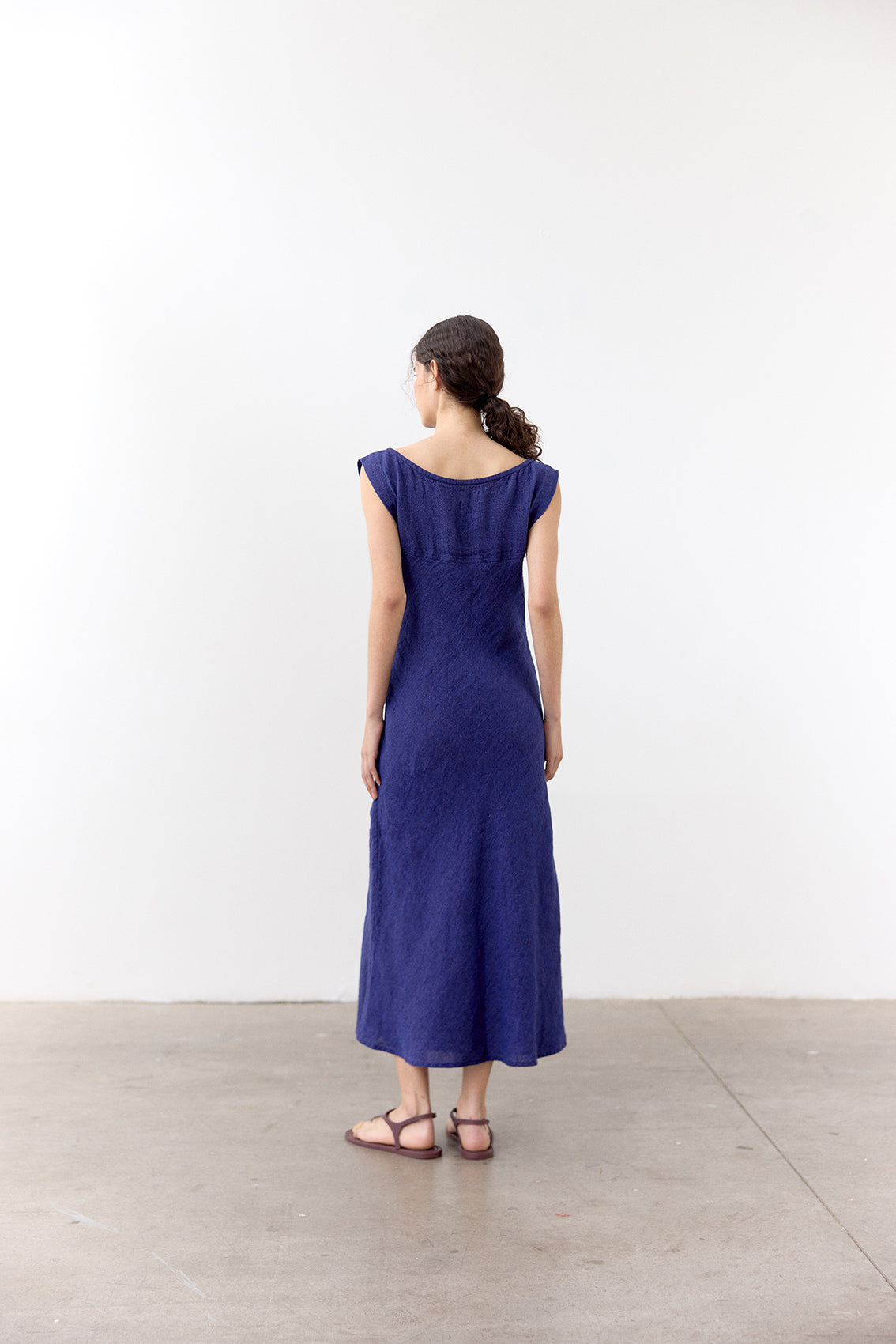 Vestido Bies Canesú Lino - Ultramar