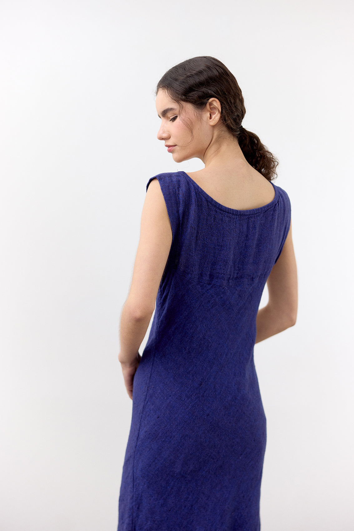 Vestido Bies Canesú Lino - Ultramar