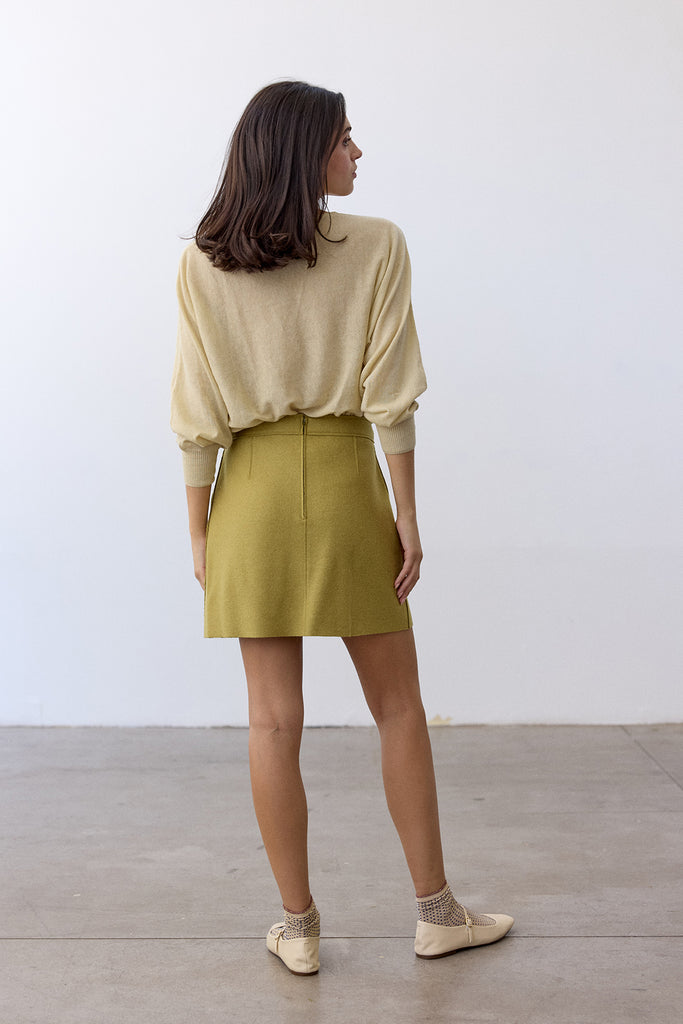 Felted Mini Skirt Alpaca-Wool - Lima
