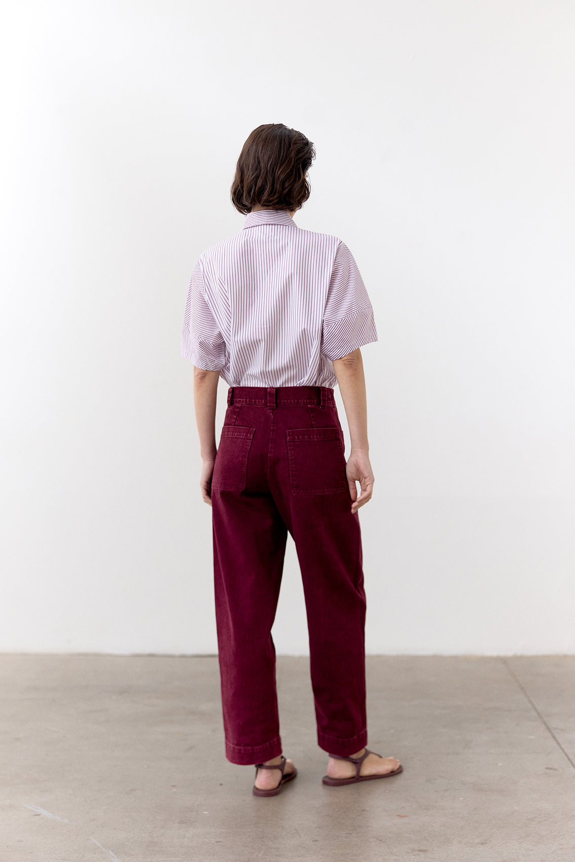 Pantalón Utilitario Gabardina - Vino