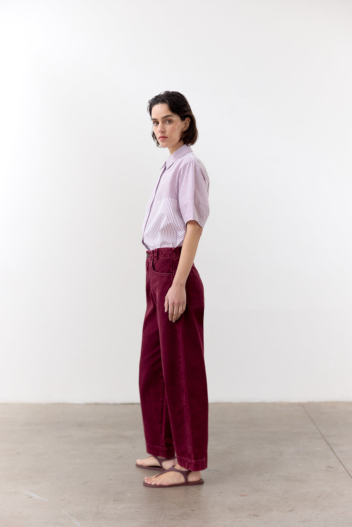 Pantalón Utilitario Gabardina - Vino