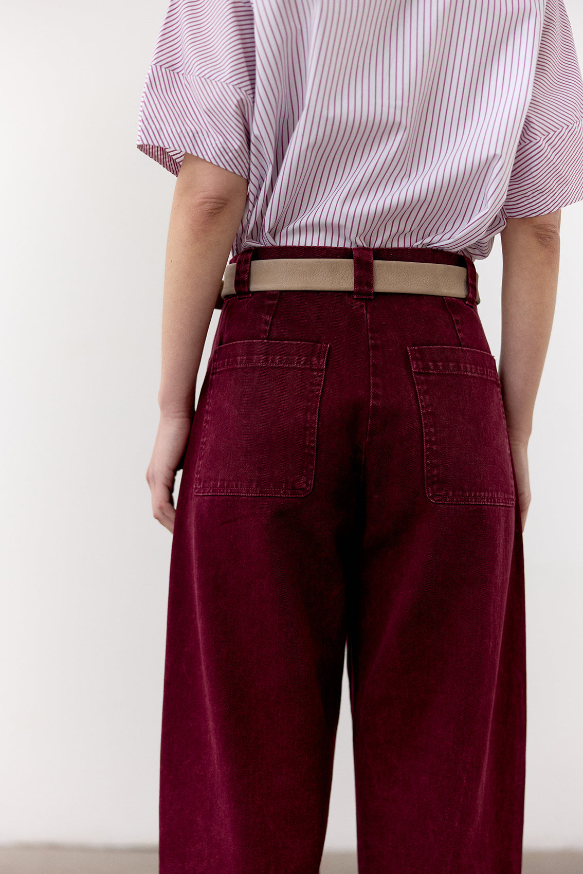 Pantalón Utilitario Gabardina - Vino