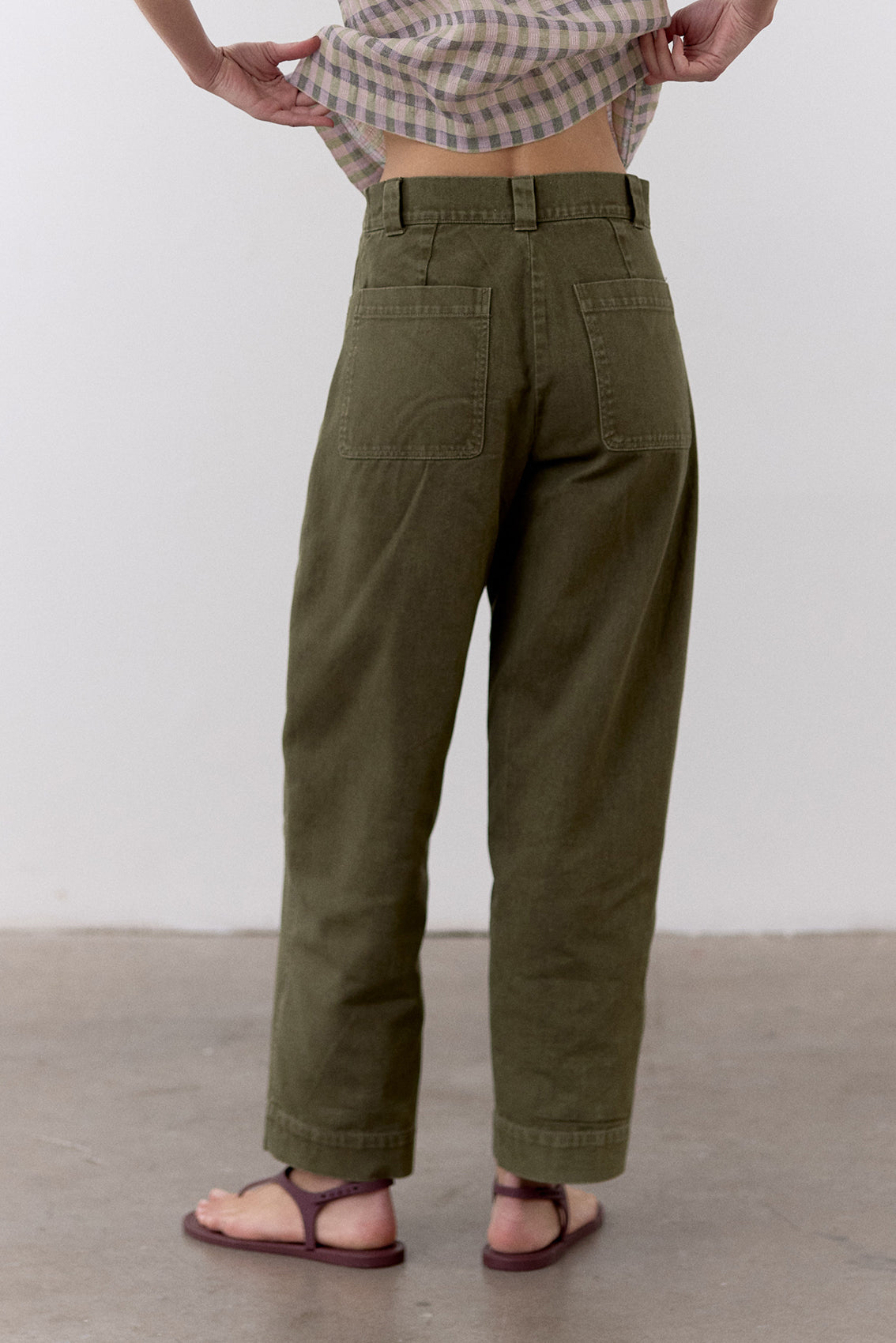 Pantalón Utilitario Gabardina - Musgo