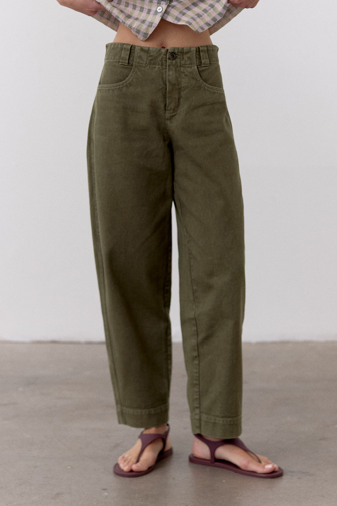 Pantalón Utilitario Gabardina - Musgo
