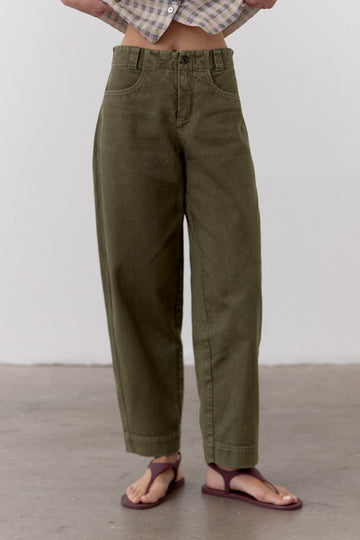 Pantalón Utilitario Gabardina - Musgo