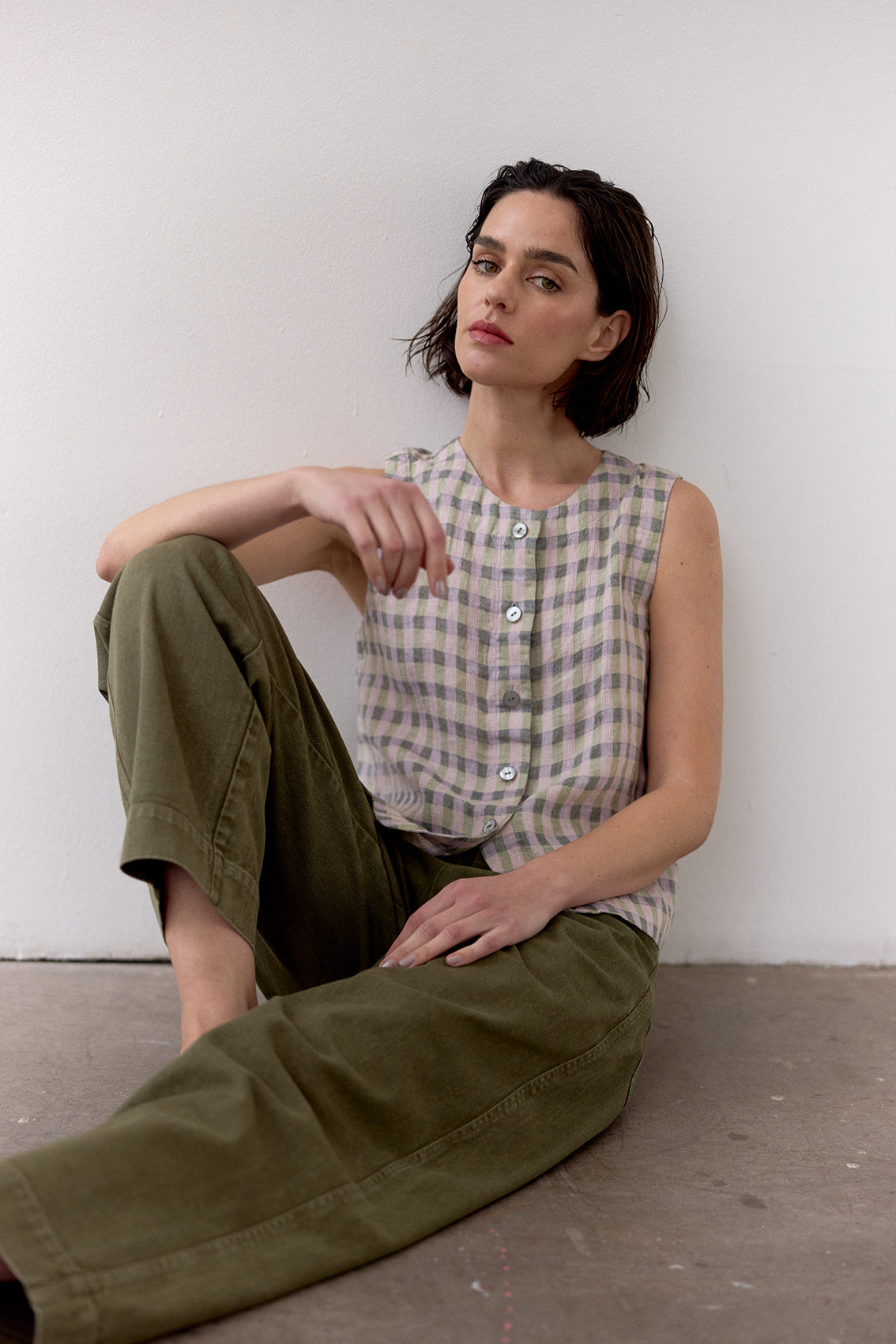 Pantalón Utilitario Gabardina - Musgo