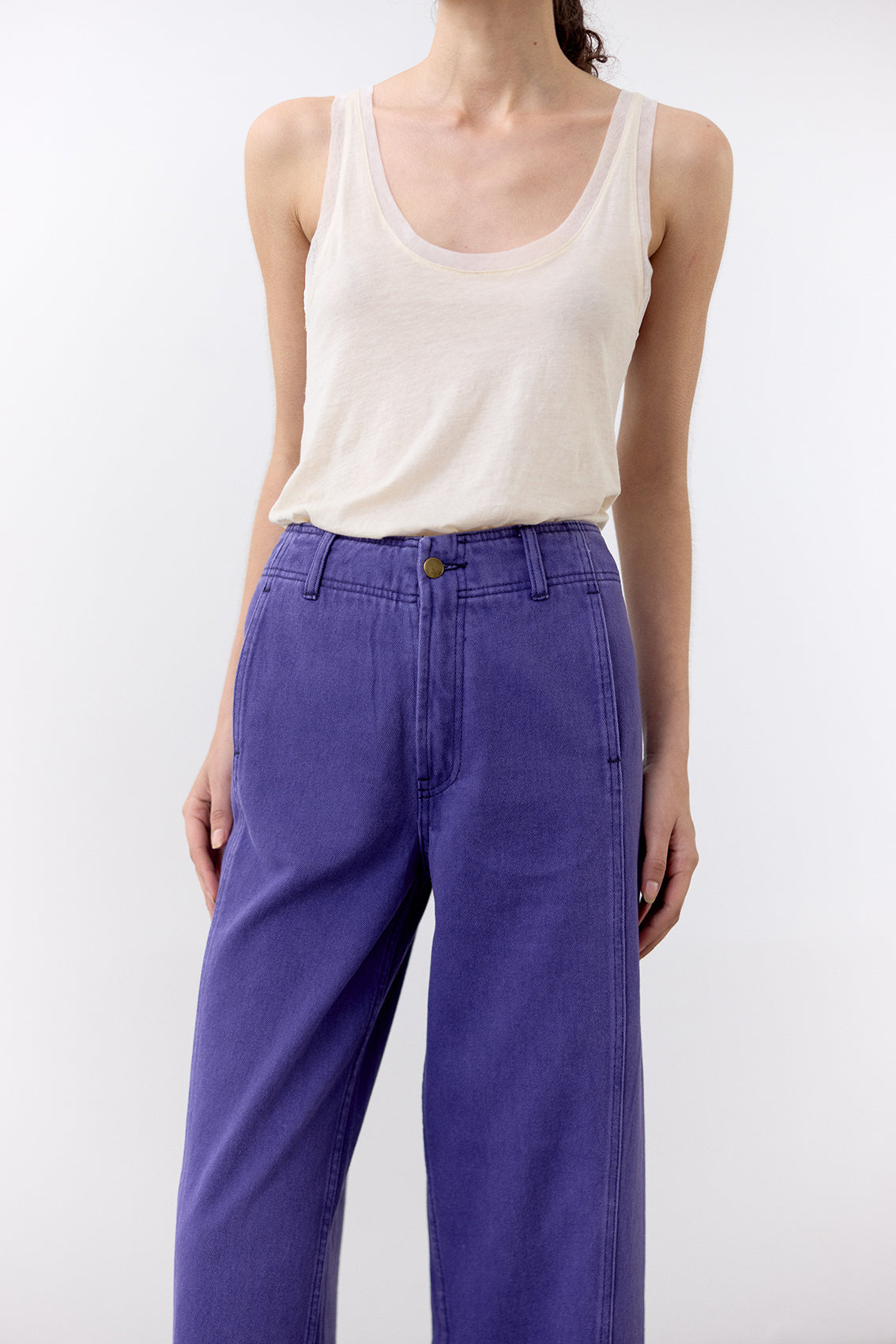 Top Tank Algodón Pima - Mantequilla