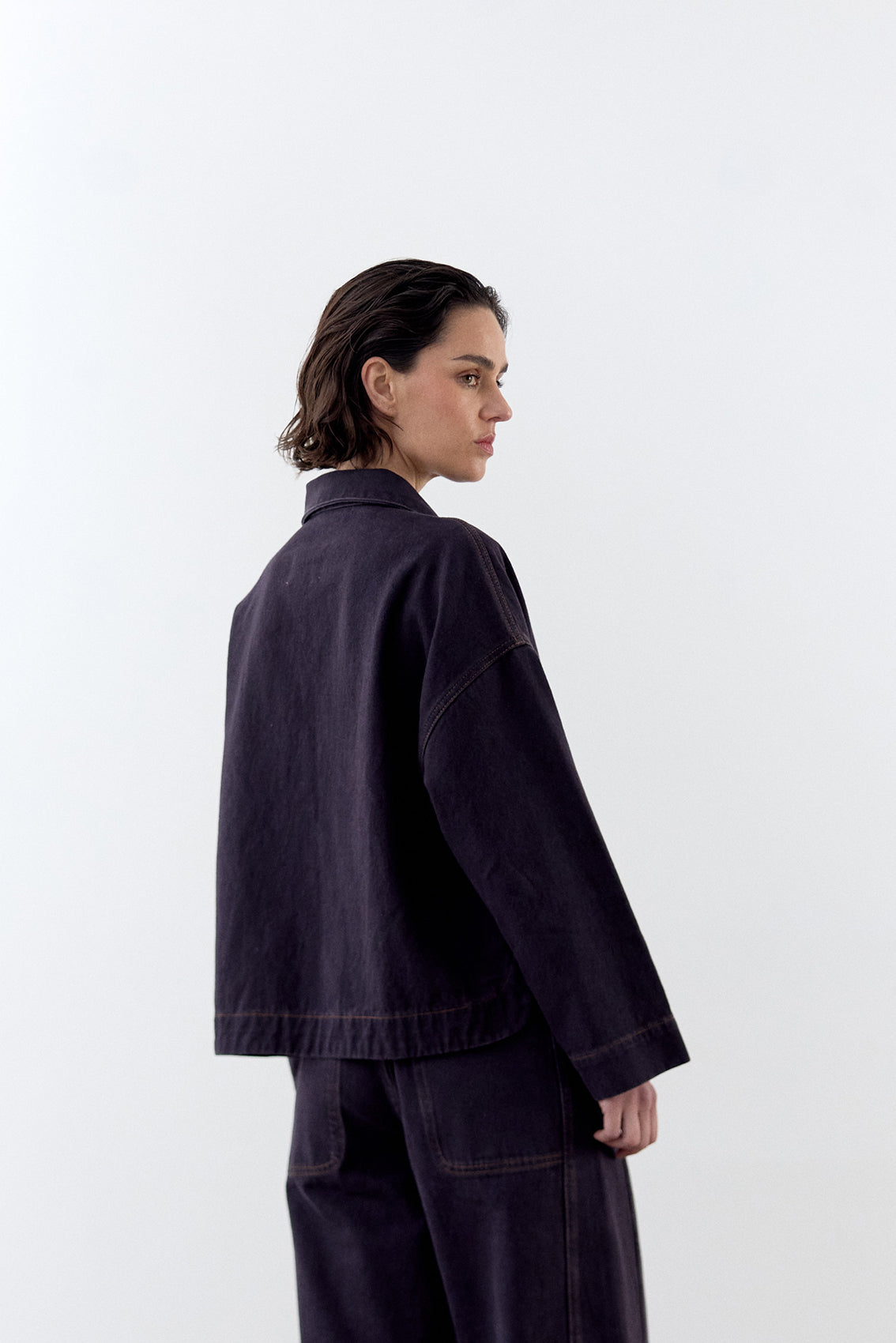Chaqueta Denim Reciclado - Medianoche
