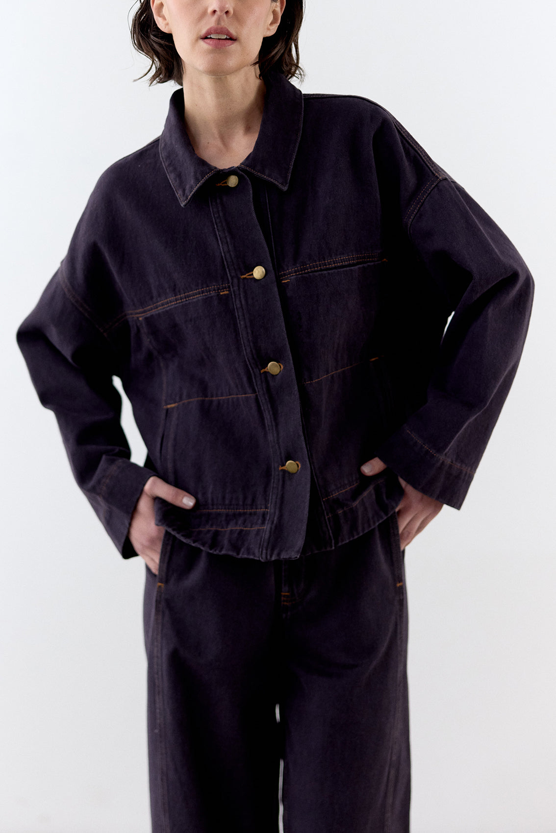 Chaqueta Denim Reciclado - Medianoche