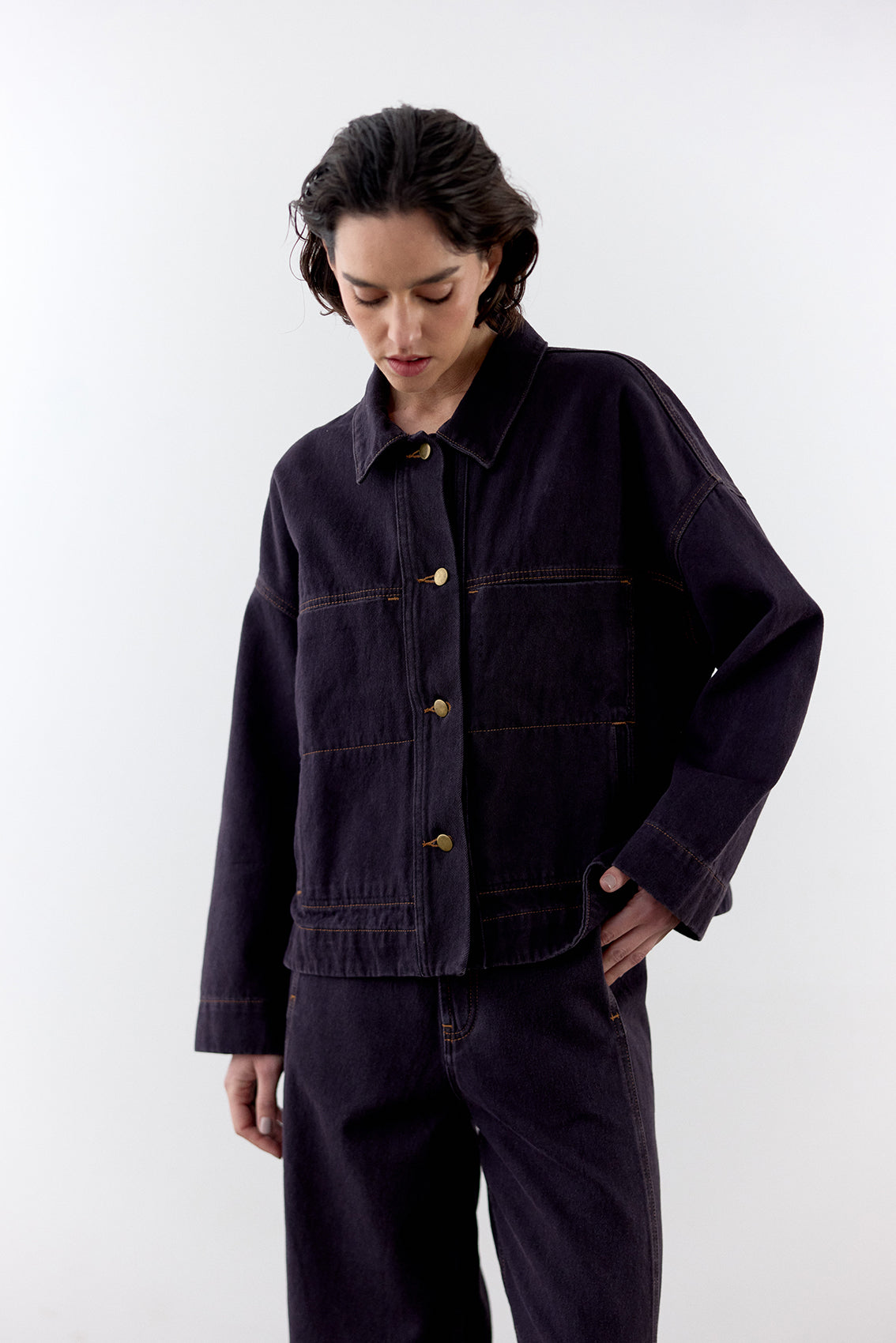 Chaqueta Denim Reciclado - Medianoche