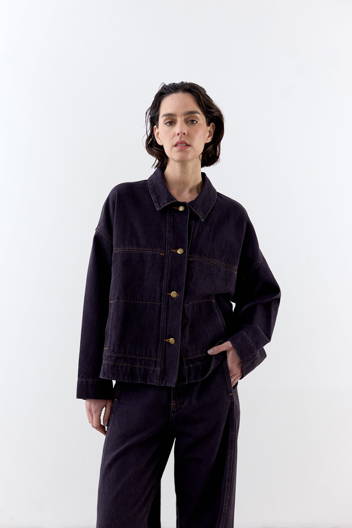 Chaqueta Denim Reciclado - Medianoche
