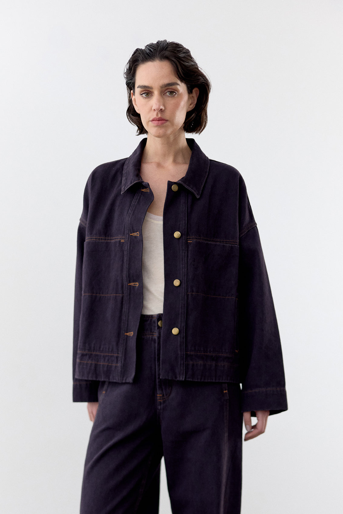 Chaqueta Denim Reciclado - Medianoche