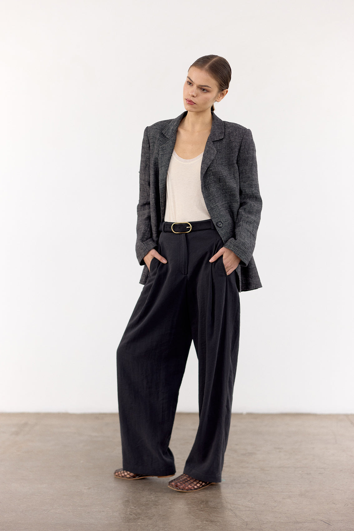 Chaqueta Sastre Lino - Ónix