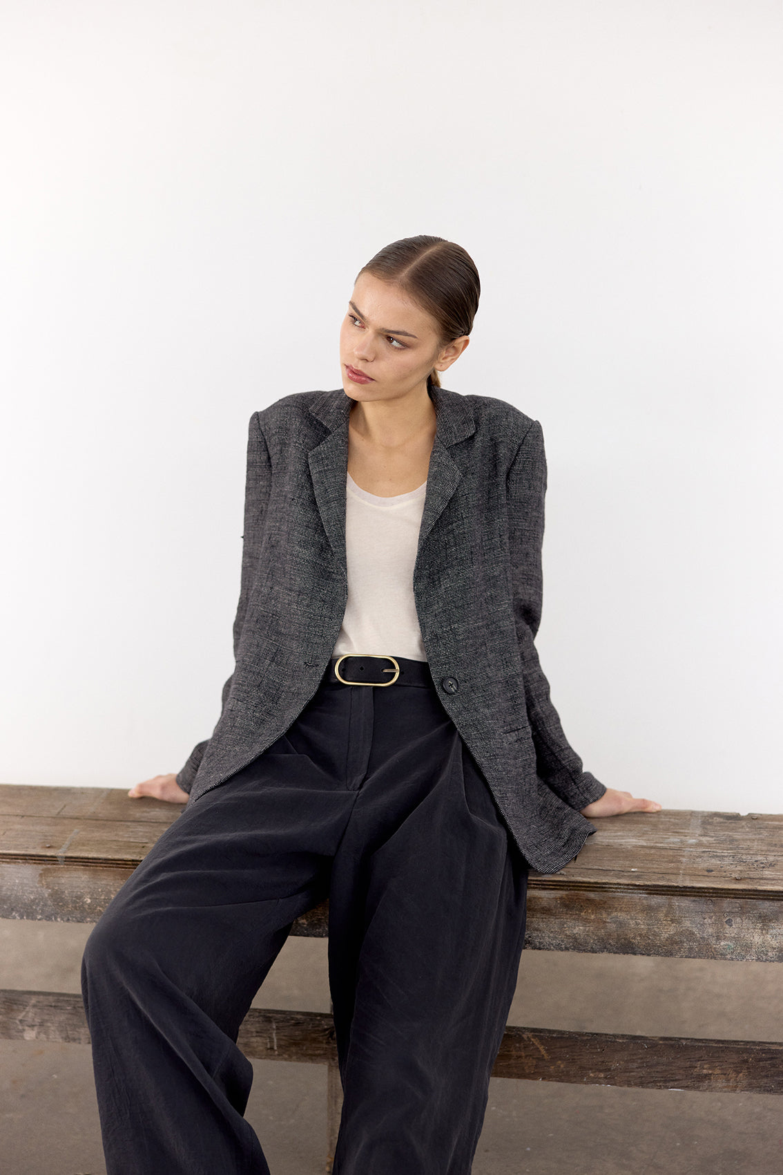Chaqueta Sastre Lino - Ónix
