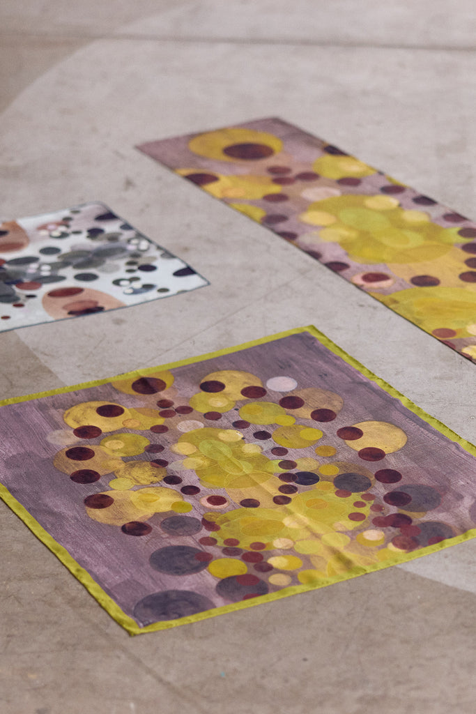 Medium Silk Printed Scarf - Paula Subercaseaux • SISA