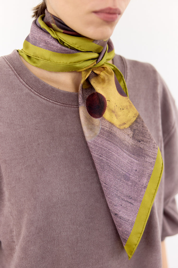 Medium Silk Printed Scarf - Paula Subercaseaux • SISA