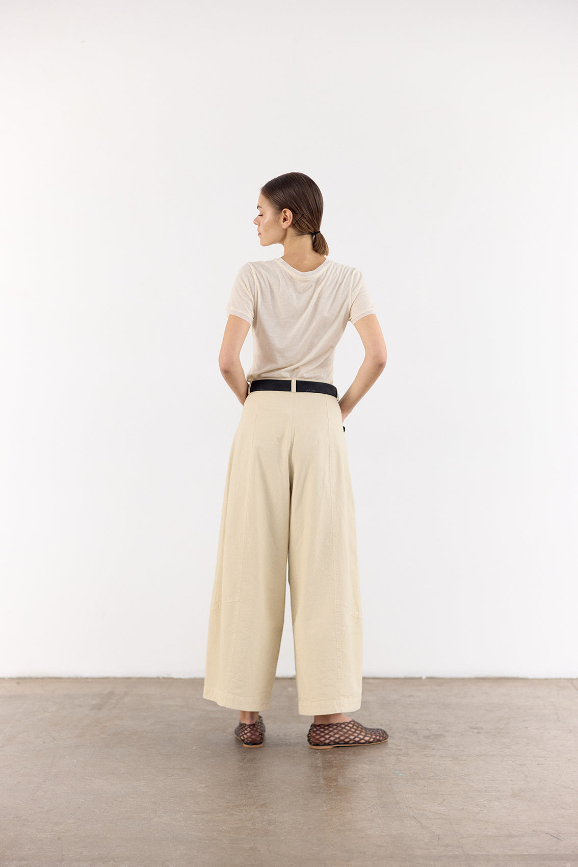 Polera Crew Algodón Pima - Mantequilla