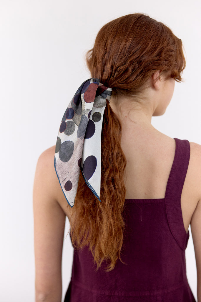 Small Silk Printed Scarf - Paula Subercaseaux • SISA