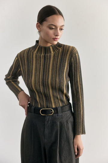 Cinturón Angosto de Cuero Nobuk - Medianoche