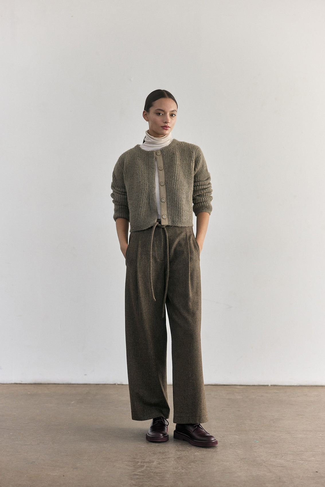 Pantalón de Lana - Taupe