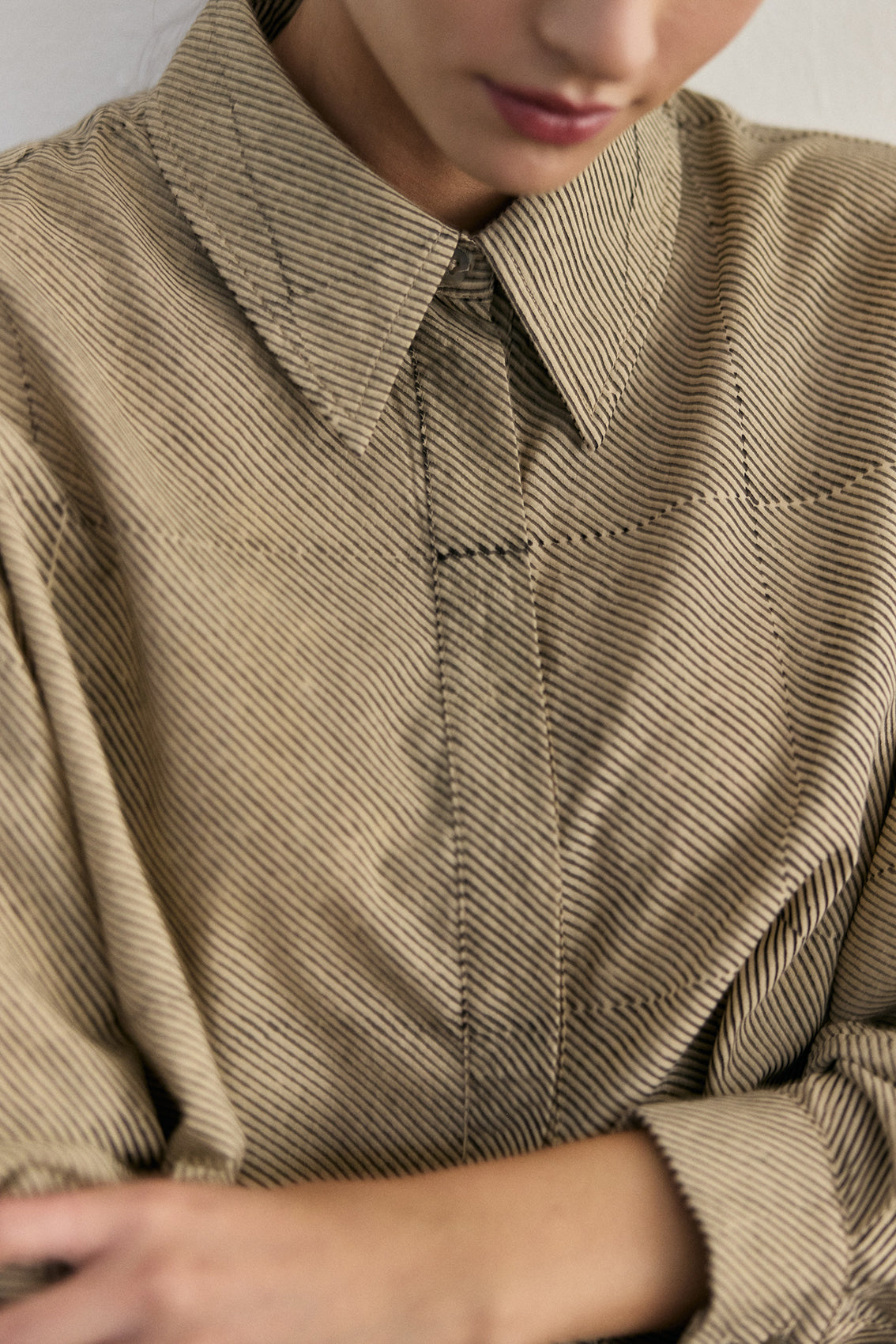 Blusa Oversized Algodón Block Print - Rayas [More coming SOON]