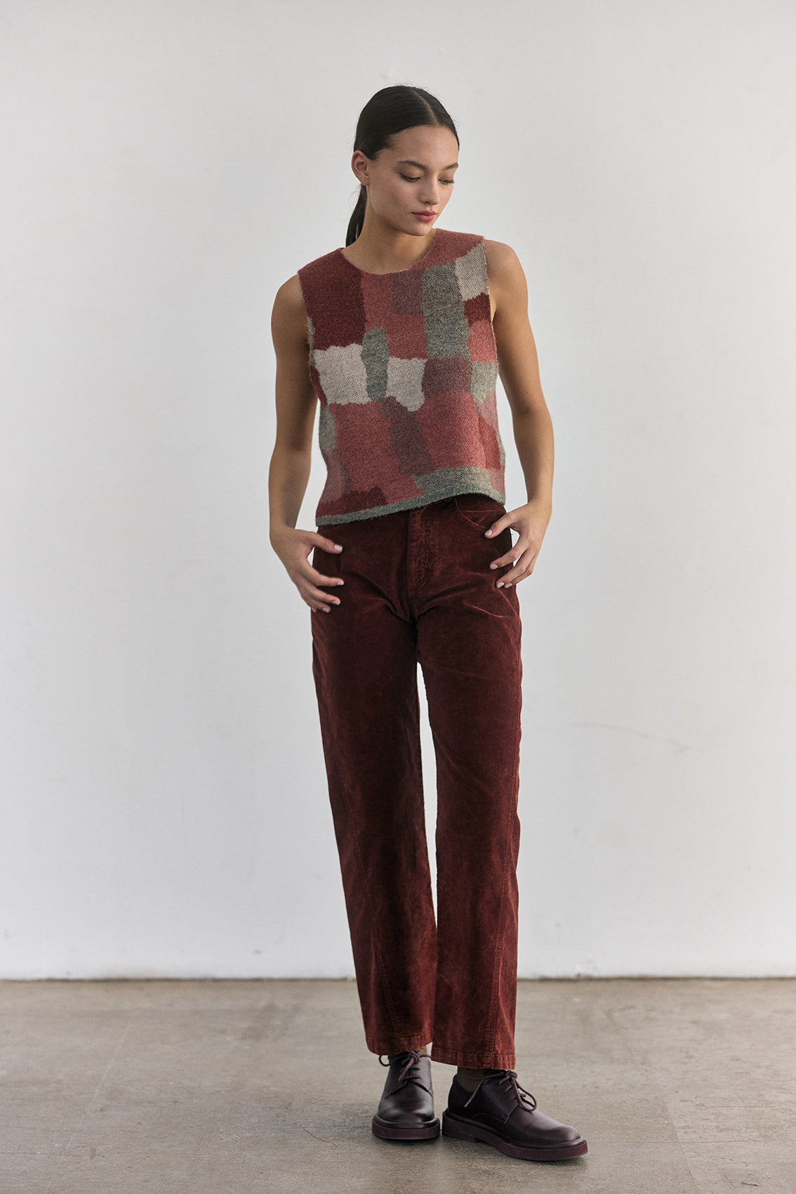 Pantalón Terciopelo Washed - Óxido
