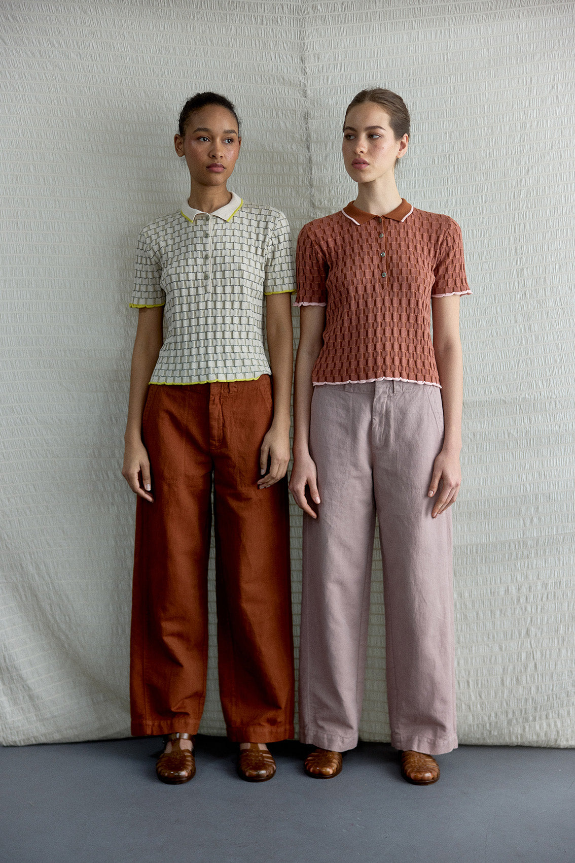Pantalon Recto Lino/Algodón - Magnolio