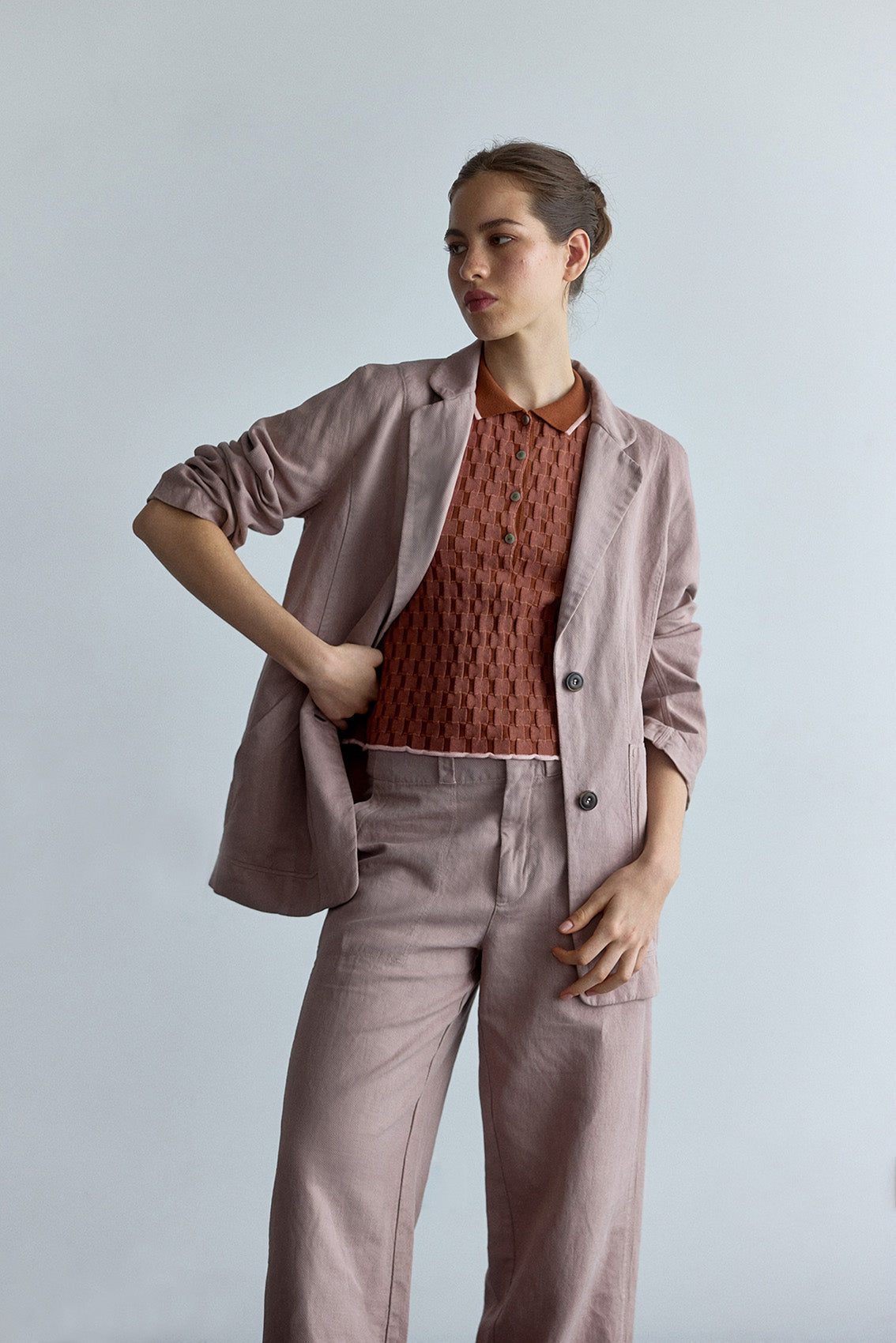 Chaqueta Lino/Algodón - Magnolio