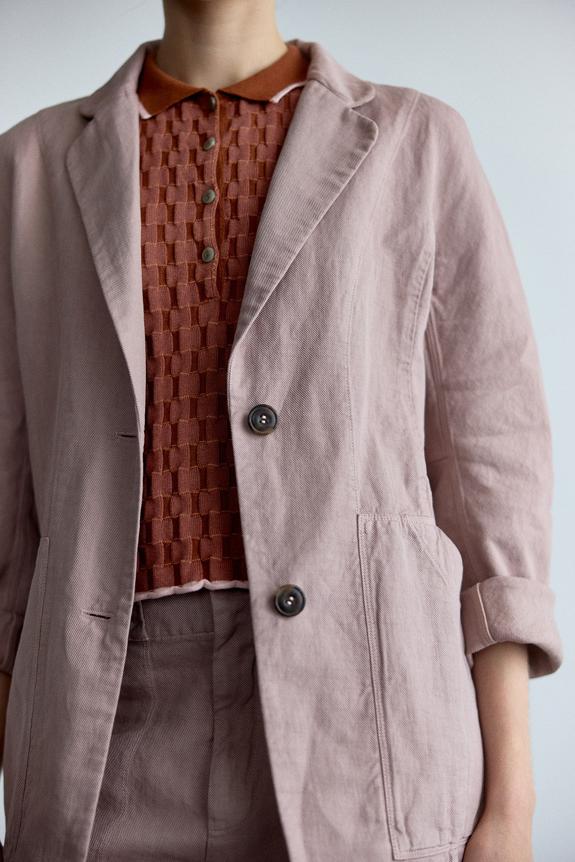 Chaqueta Lino/Algodón - Magnolio