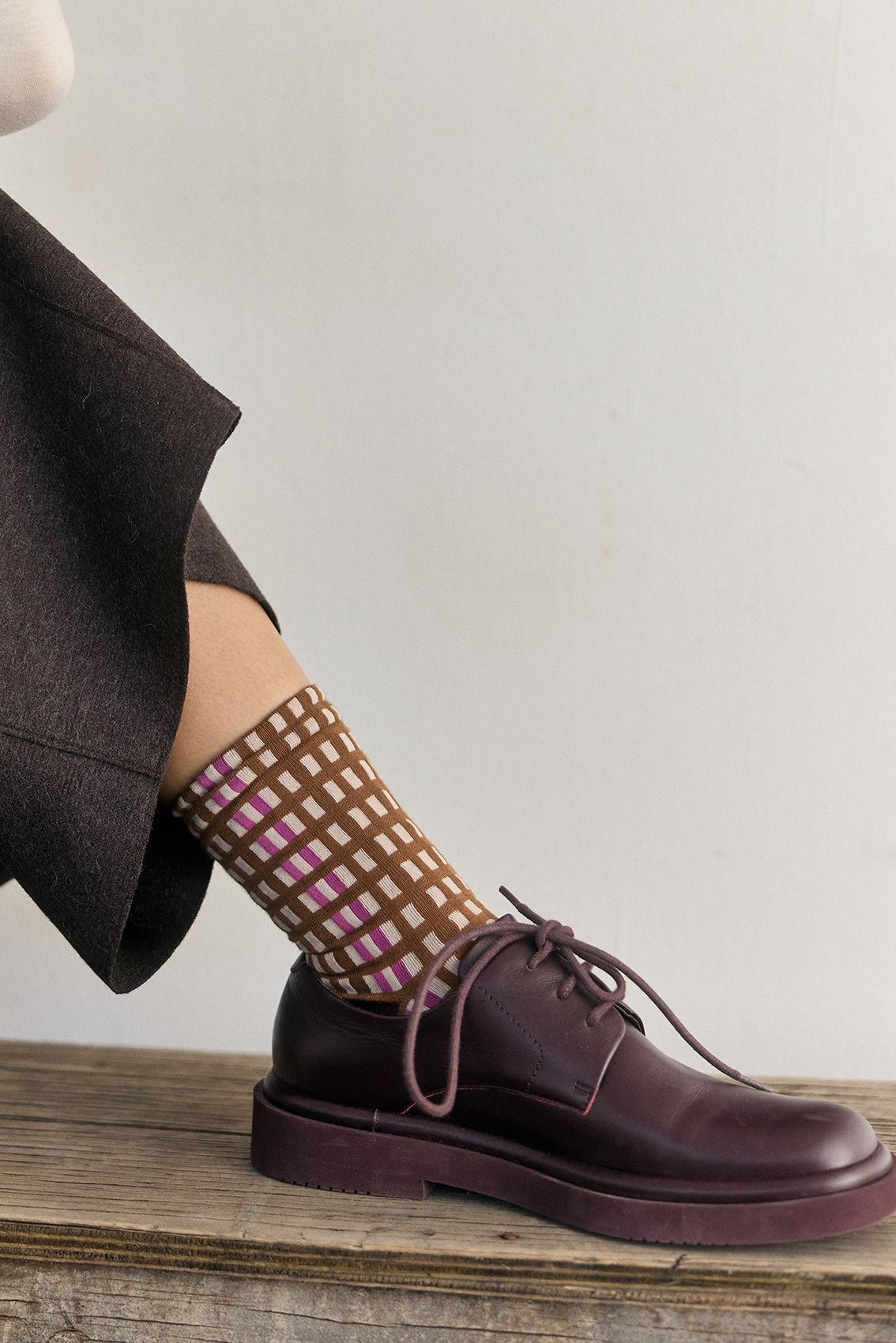 Calcetines Pattern - Chocolate